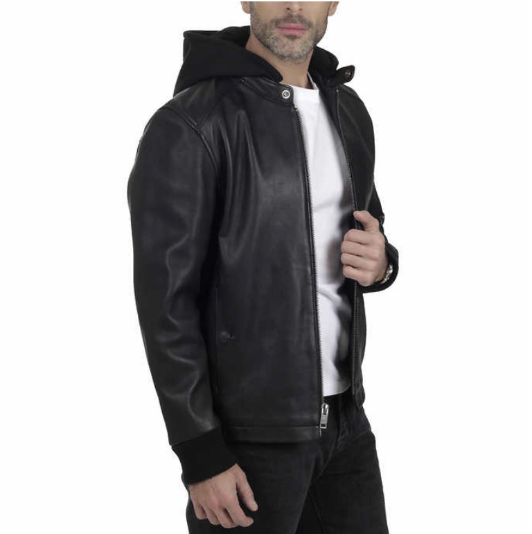 Frye leather jacket top mens